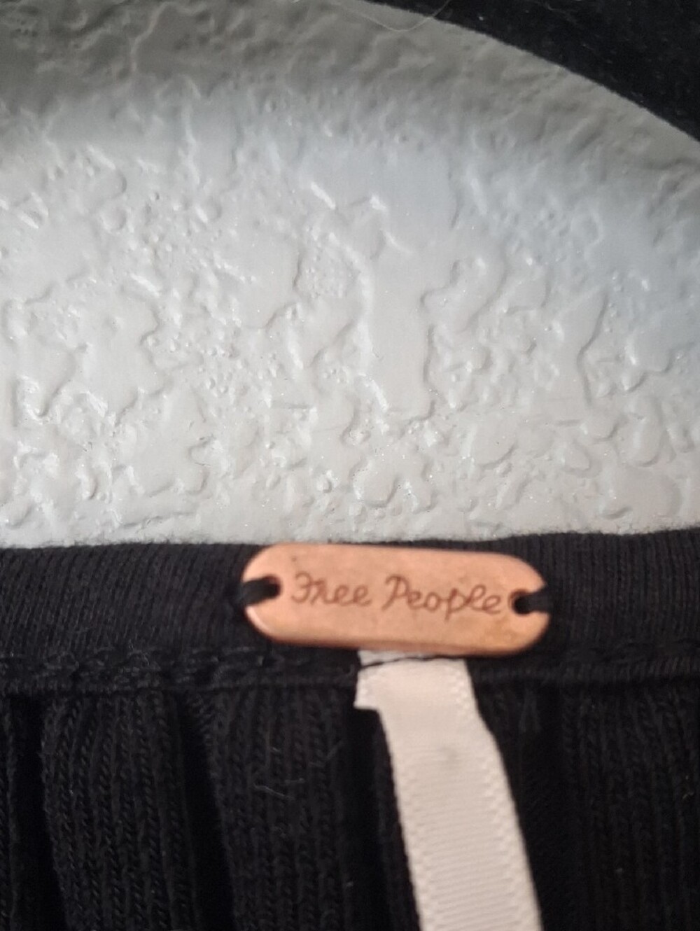Free People Black Ribbed Button-Front Tank - Picture 3 of 4